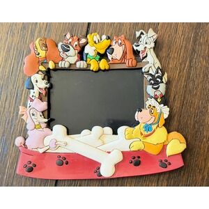Disney Parks Dogs Magnet Picture Frame Lady Tramp Pluto Pongo Nana 3D Rubberized